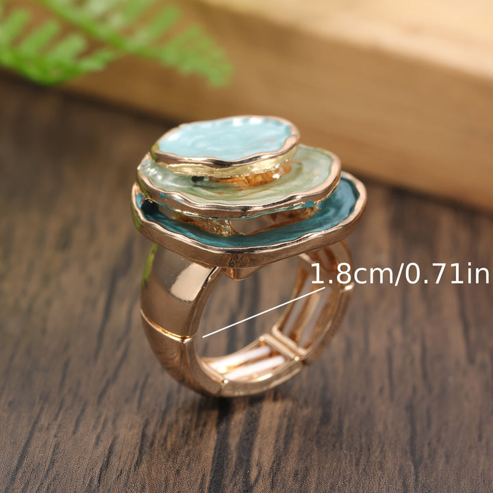 Boho kolmekihiline emaili sõrmus
