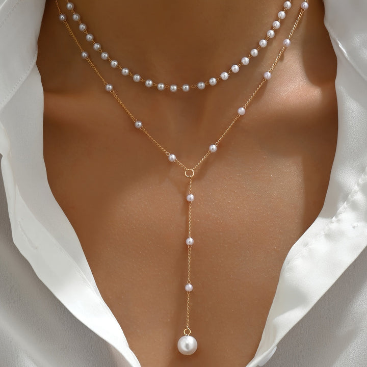 Elegantne pärlite kaelakee